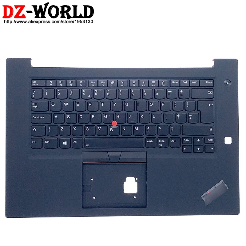 

Repaint Shell Palmrest Upper Case With UK English Backlit Keyboard for Lenovo Thinkpad P1 Gen2 X1 Extreme 2nd Laptop 02XR013