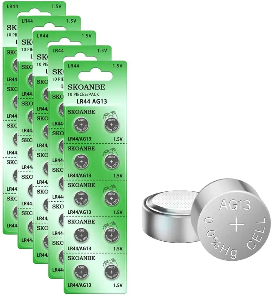 

SKOANBE 2-3-50PCS AG13 LR44 lr44 357 357A S76E G13 Button Coin Cell Battery For watch Alkaline Not In Bulk