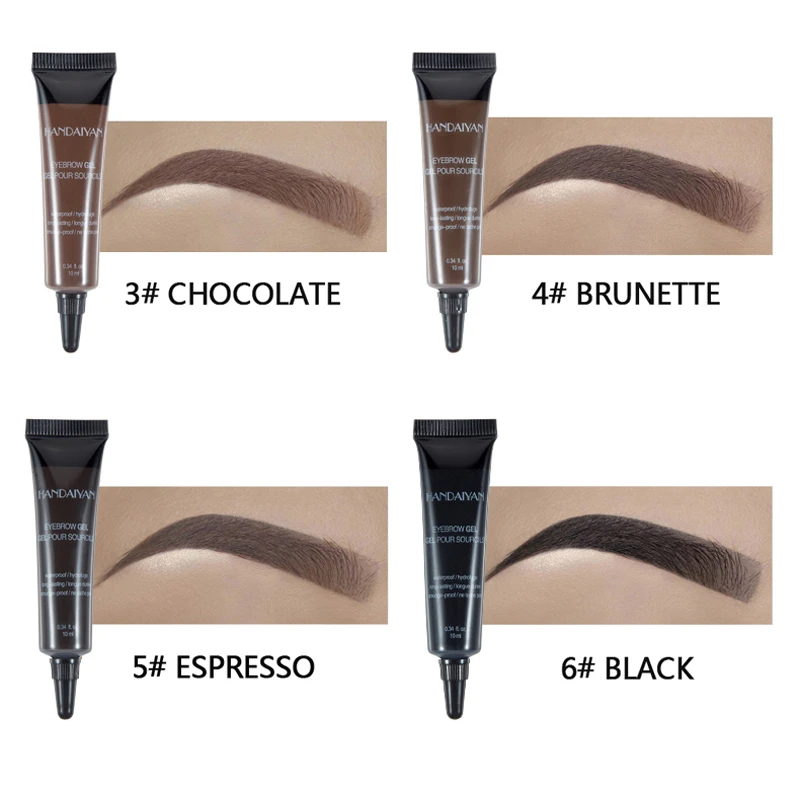 Eyebrow Cream Gel with Brush Waterproof Enhancer Makeup Microblading Tattoo Pen Tint Long Lasting Eye Brow T0765 | Красота и здоровье