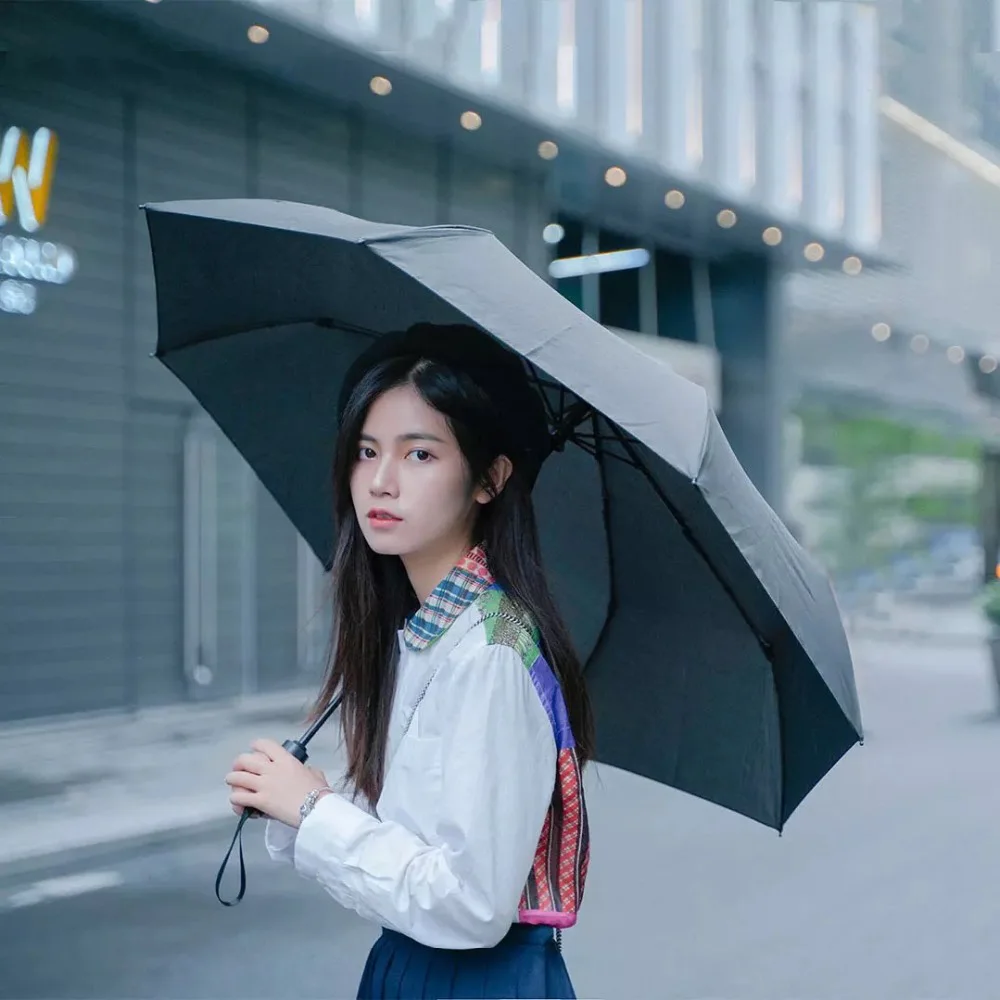 

Automatic Rainy umbrella Pocket Sunny Rainy Summer Aluminum Windproof Waterproof UV Parasol Sunshade Man Woman