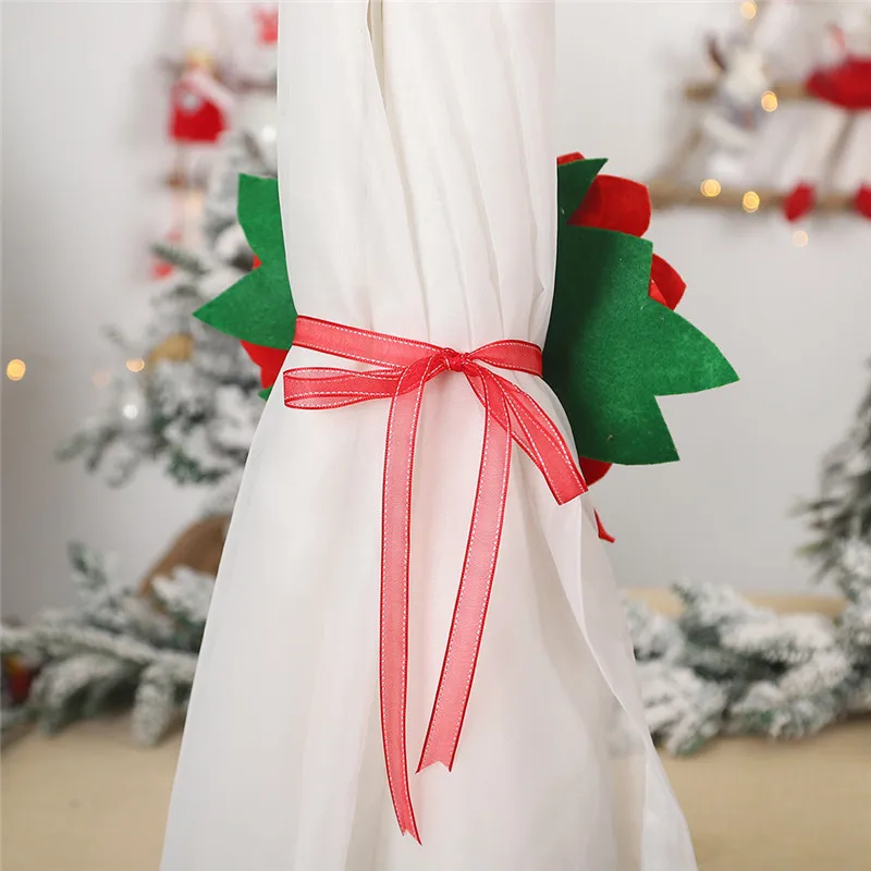 Window Curtain Tieback Clip-on Flower Tie Holder Drape Xmas Exquisite bedroom Living room Backs @5 | Дом и сад