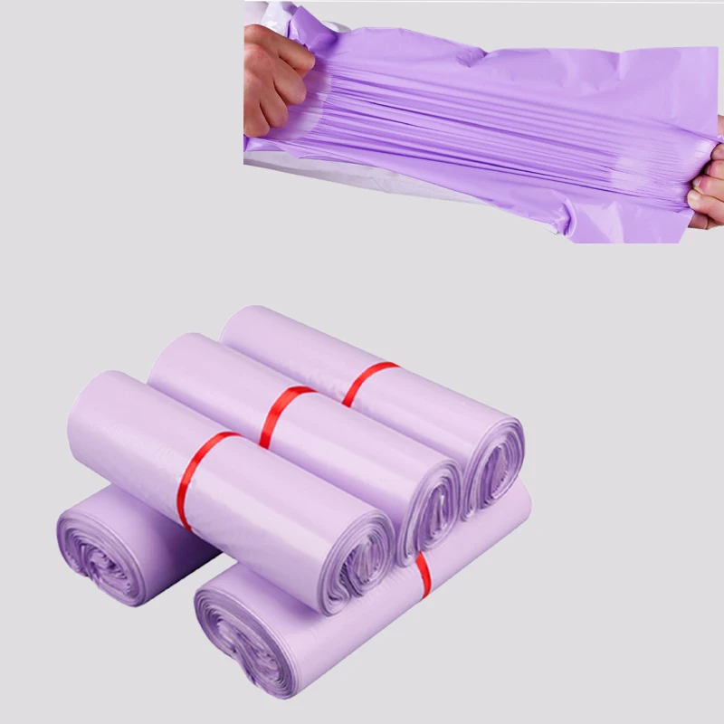 

50 Pcs Colorful PE Plastic Express Envelope Storage Bag White Mailing Bag Self-adhesive Sealed Express Bag Opaque High Quality