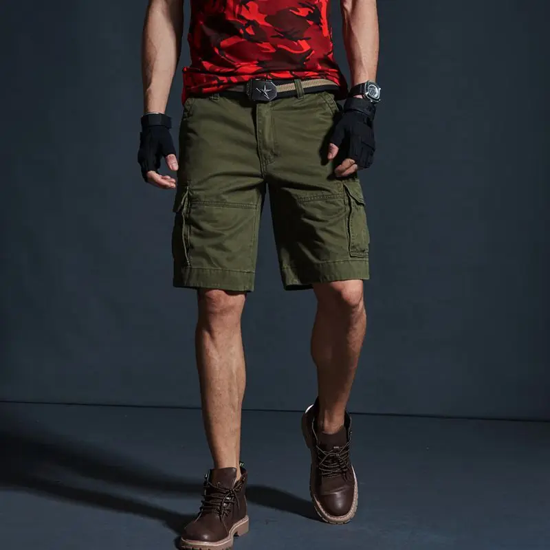 

2021 Newest Summer Casual Cargo Shorts Men's Cotton Fashion Style Man Shorts Loose Camouflage Shorts