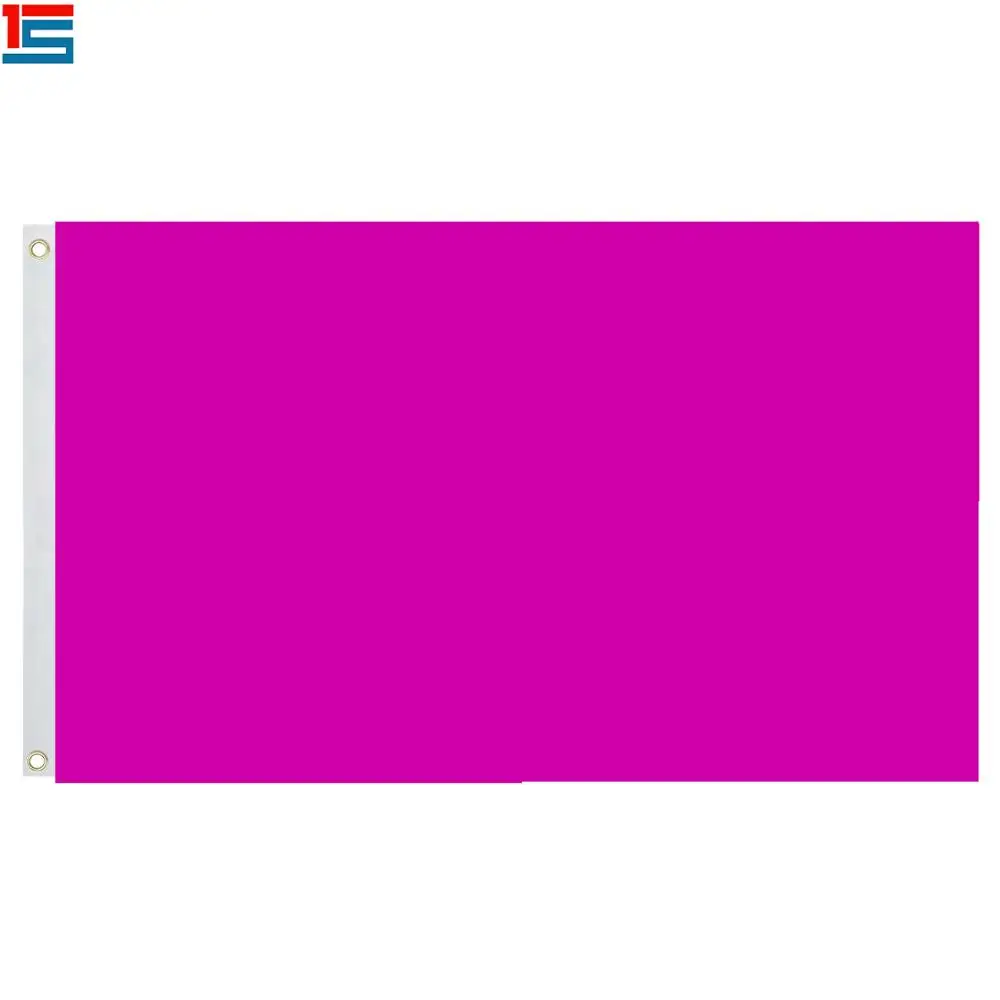 Фото Флуоресцентный фиолетовый однотонный флаг баннера 3 фута X 5 футов полиэстер 90*150