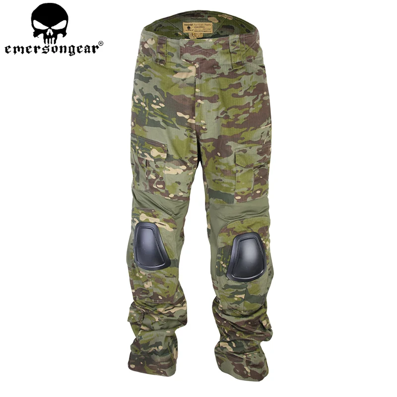 

EMERSONGEAR Combat Pants Tactical Pants with Knee Pads Airsoft Camping Hiking Hunting BDU Combat Pants Multicam Tropic EM9281