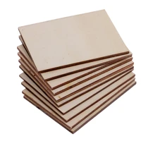10pieces veneer sheets 3x2inch woodcraft construction kit for kids diy wooden veneer for cnc cutting wood buring projects