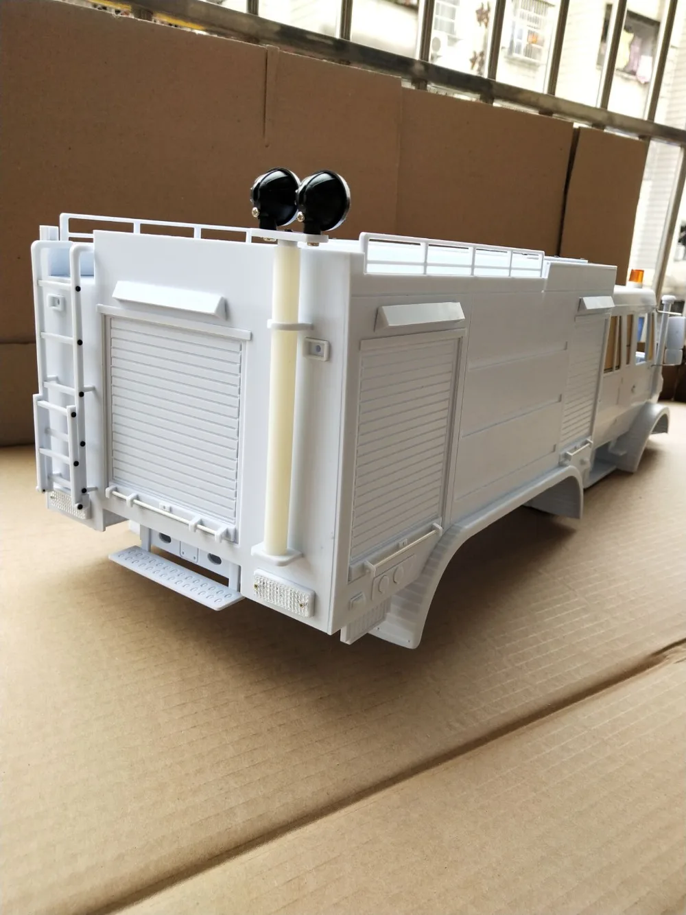 1/10 RC Unni monk пожарные армейские грузовики/Benz кузов Неокрашенный Для осевой SCX10 RC8WD D90 шасси ax90027 90028 ax90035 90022 313 мм