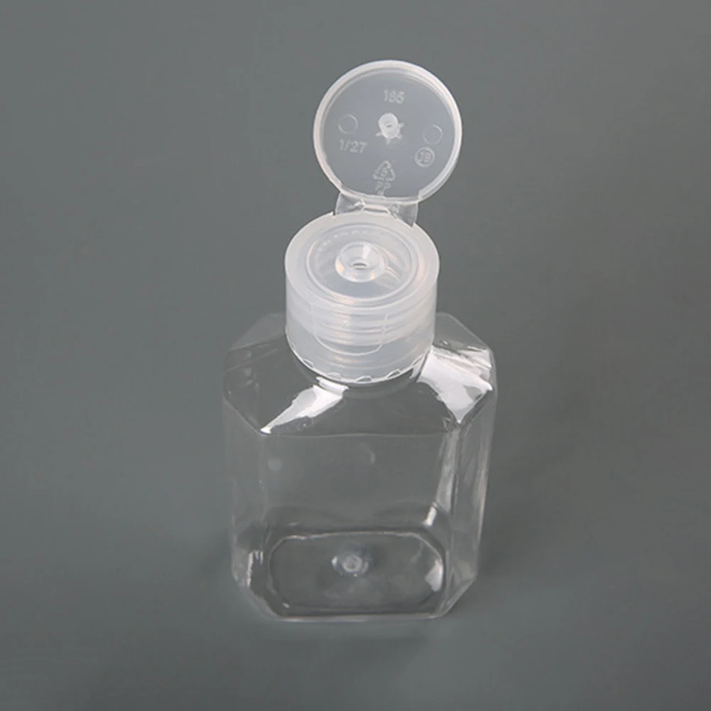 

20Pcs Travel Disinfectant Soap Lotion Shampoo Refillable Empty Bottle Travel 60ml PET Bottle Plastic Bottles Tool Supplies