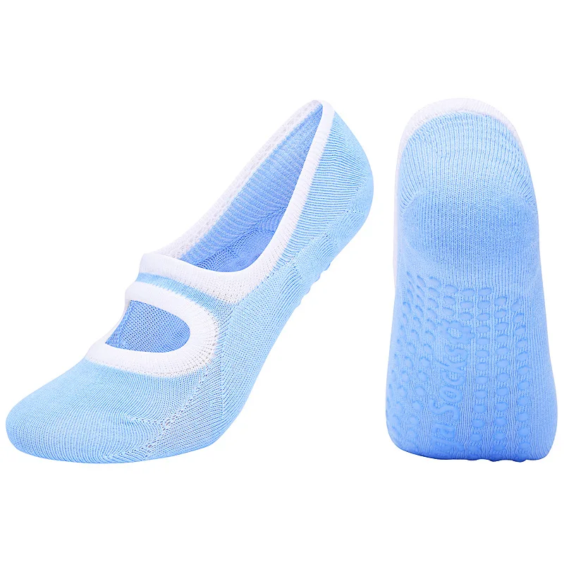 

Women High Quality Bandage Yoga Socks Anti-Slip Quick-Dry Damping Pilates Ballet Socks Good Grip For Women Cotton Socks
