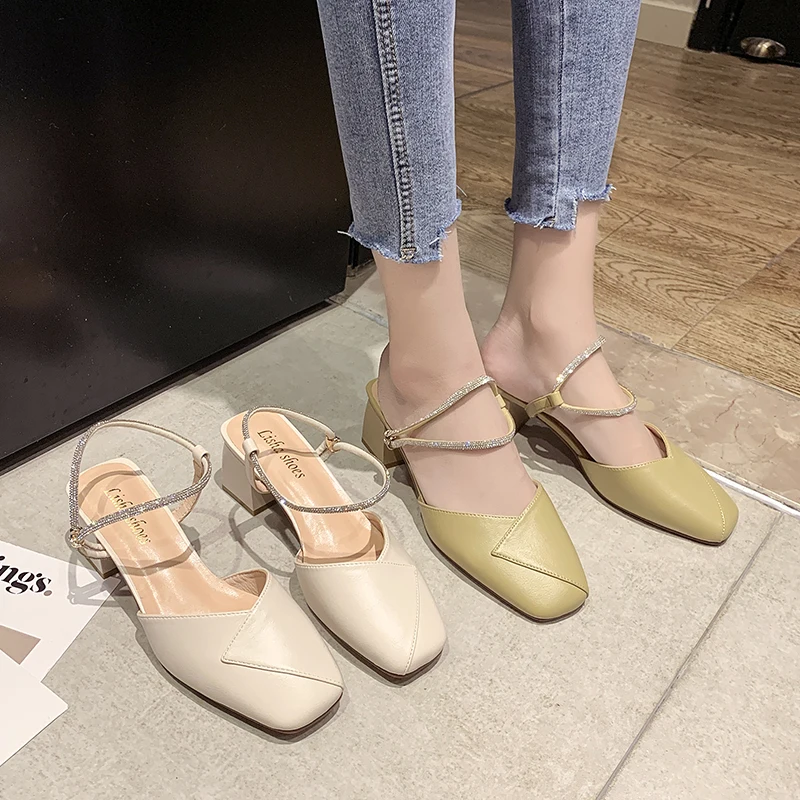 

Shoes Ladies' Slippers Med Luxury Slides Cover Toe Slipers Women Designer Summer Soft 2021 Scandals Fabric Basic Rubber Rome PU