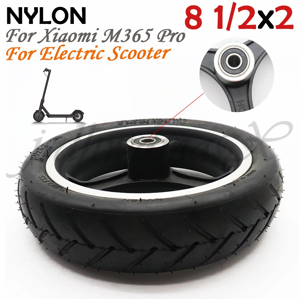 

NYLON For xiaomi mijia m365 8.5 Inch 8 1/2x2 Electric Vehicle Tire Rim Child Bicycle Tire Wheel with Hub 8.5x2 Electric Scooter