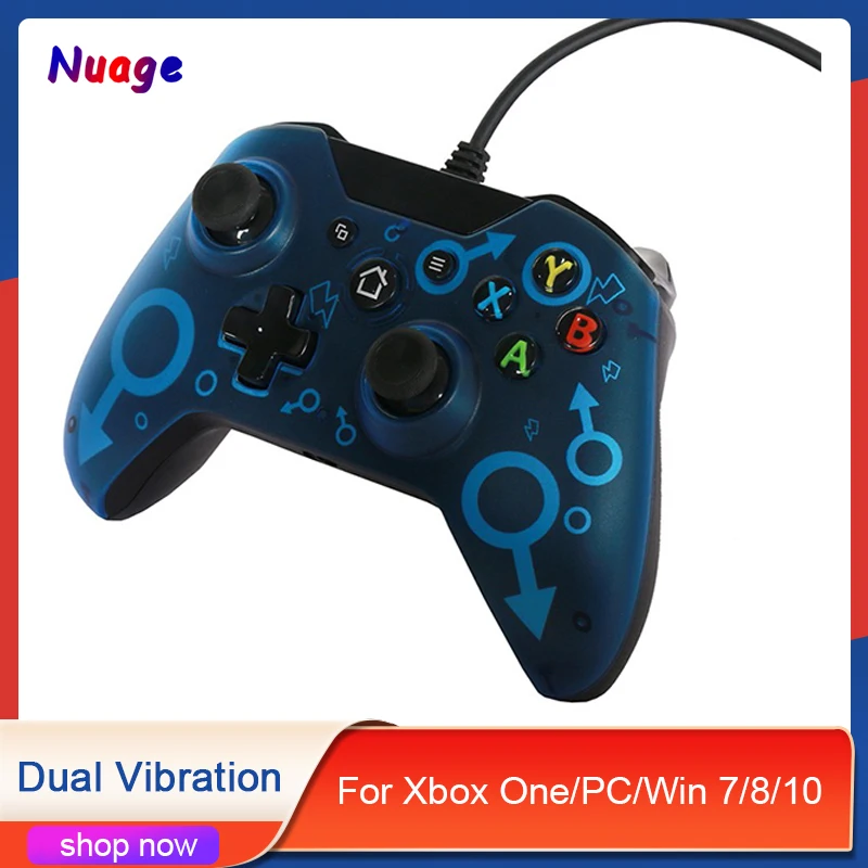 

USB Wired Game Handle Controller Gamepad Joypad For Xbox One/PC/Win 7/8/10 Headphone Joysticks Gamepad Dual Trillingen Vibration