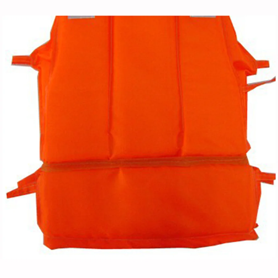 

Adult Foam Life Jacket Vest Flotation Device with Survival Whistle Prevention Flood Fishing Rafting Drift Orange life fish vest