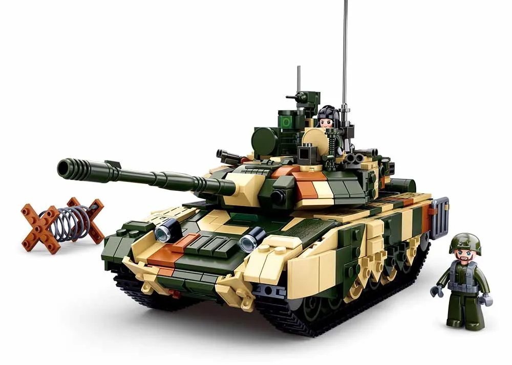 

758 шт., Детский конструктор Танк T90MS