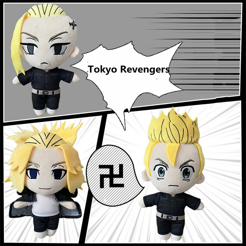 

Japanese Anime Game Plushies Tokyo RevengersToy Hanagaki Takemichi Ryuguji Ken Toy Cute Soft Sano Manjiro Plushies Props Dolls