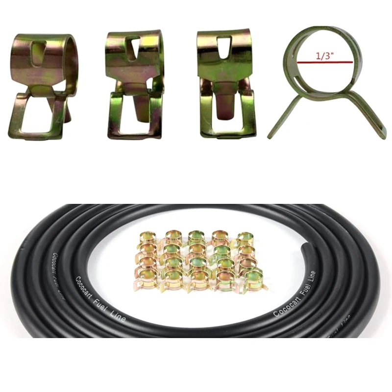 

3/16 Inch ID Gas Fuel Line Tubing Hose Clamps for Kawasaki Kohler Engines X4YE