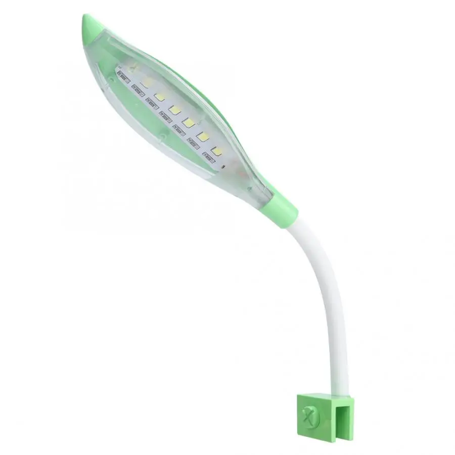 Миниатюрный аквариум с USB светодиодный зажим черепаха аквариум светодиодный светильник с зажимом на голову в виде листа США Разъем 100-240 В