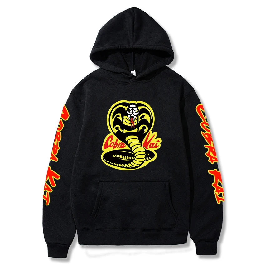 

COBRA KAI Hoodies Men Women Sweatshirts Harajuku Hooded Cobra Kai Casual Pullovers hoodie