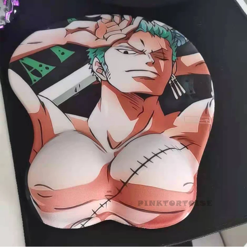 Силиконовый 3D-коврик для мыши с рисунком аниме ророноа | Компьютеры и офис