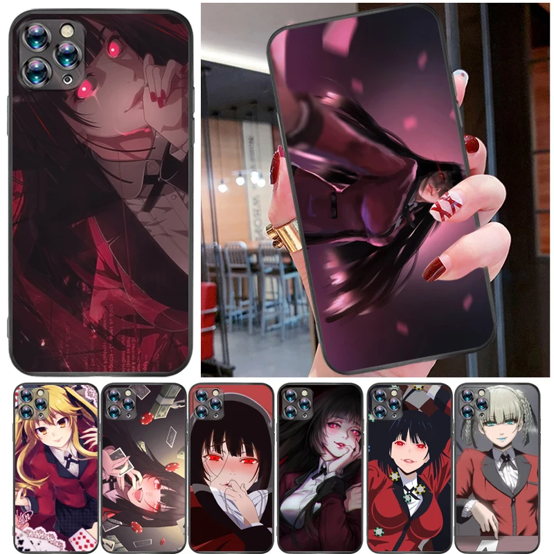 

Anime Kakegurui Jabami Yumeko Saotome Meari Painting Phone Case For iPhone 11 Pro MAX Cases Back Cover Coque