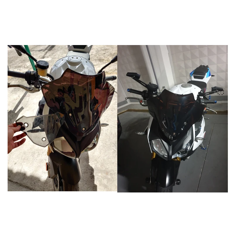 

Riser продлить ветер Экран для BMW S1000R S 1000 R 2014 2015 2016 2017 2018 2019 ветер Экран дефлекторы лобовое стекло дым иридия