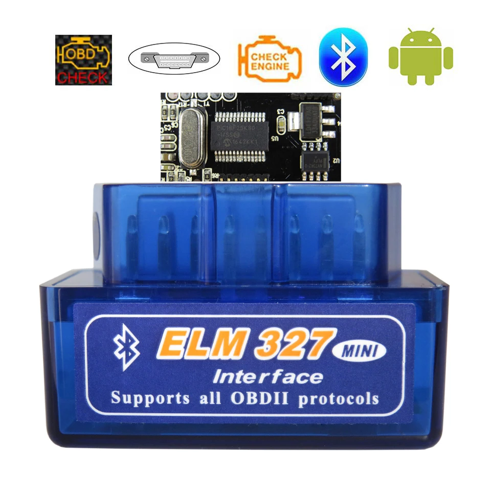 OBD2 сканер ELM327 Bluetooth V1.5 OBDII автомобильный диагностический ELM 327 OBD 2 для Android
