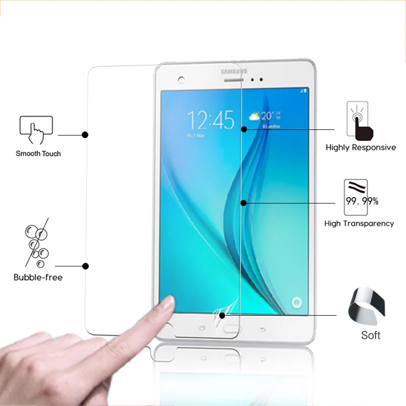 

HD lcd screen protector film For Samsung galaxy tab E 8.0 T375 T377 T377P T377R Clear glossy front protective film + clean cloth