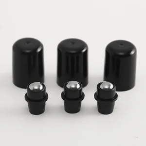 50 шт.лот, 18 мм стальная шариковая пробка для 10 мл 15 мл 30 мл 50 мл, стеклянный ролик для духов в бутылке, металлическая пробка-ролик с крышками