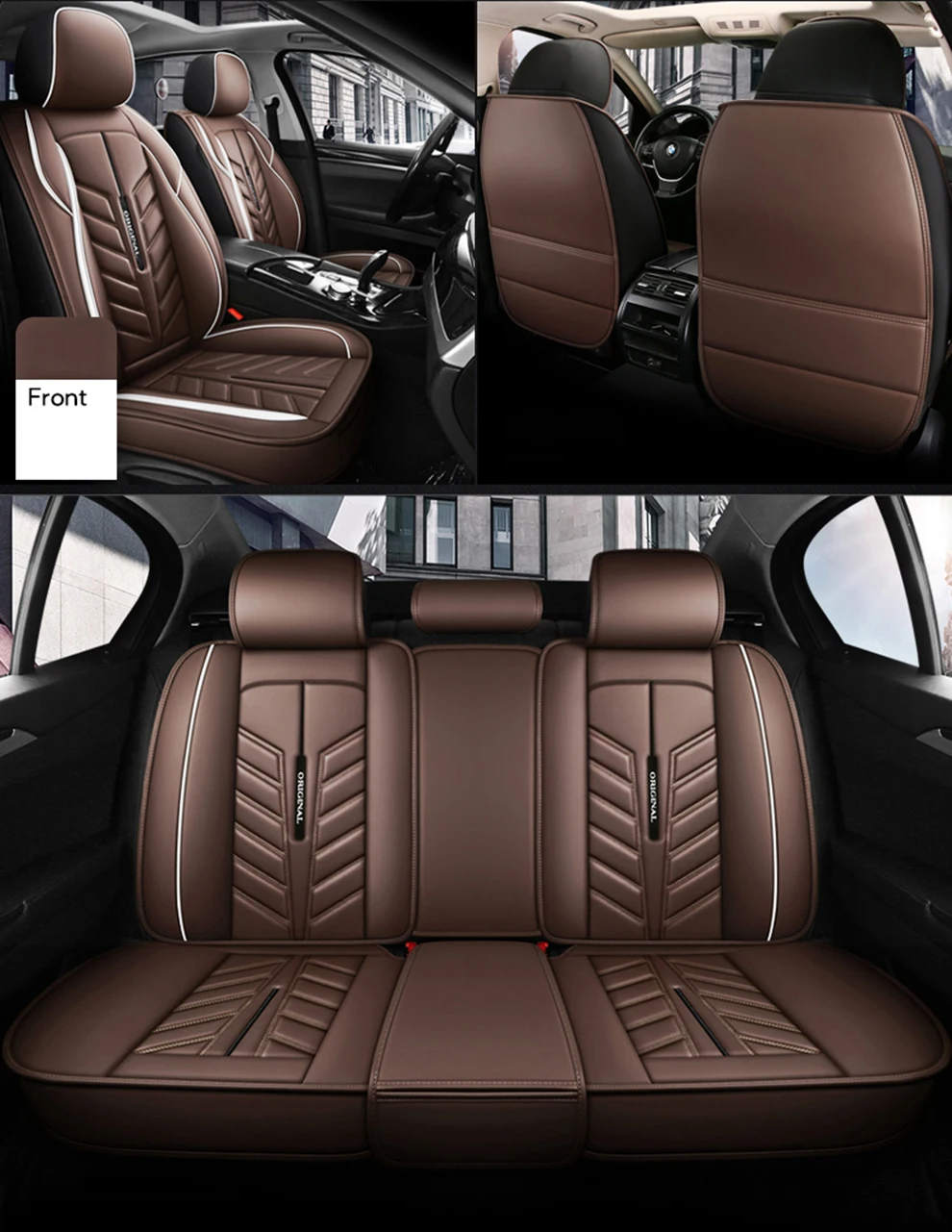 

Leather car seat cover For hyundai i30 ix35 creta kona i40 solaris i20 tucson 2019 2021 santa fe elantra accent accessories
