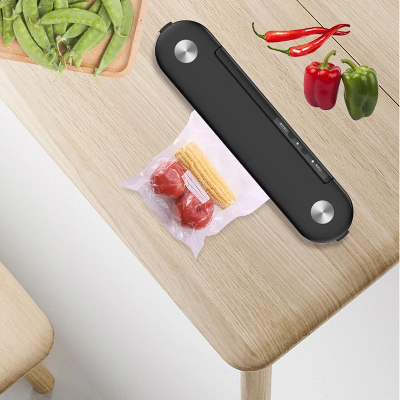 Компактная вакуумная упаковочная машина Бытовая Автоматическая кухонная для