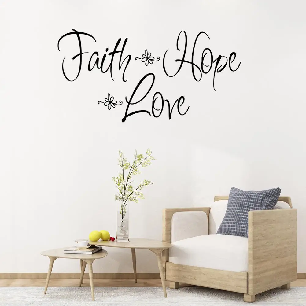 

HOT SALES!!! New Arrival Family Hope Love Letter Wall Sticker Living Room Wallpaper Decal Home Art Decor Wholesale Dropshipping
