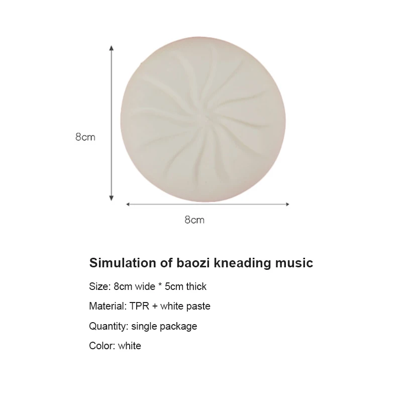 

Steamed Stuffed Bun Large Simulation Steamed Dumplings Decompression Squeeze Toys For Children Adults Stress Relief Vent toys