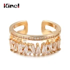 Кинели Роскошные 585 розовое золото Открытие Кольца для женщин 2021 Новинка; Готический стиль; Палец натуральный циркон кольцо вечерние ювелирные изделия для девочек подарок для ученика