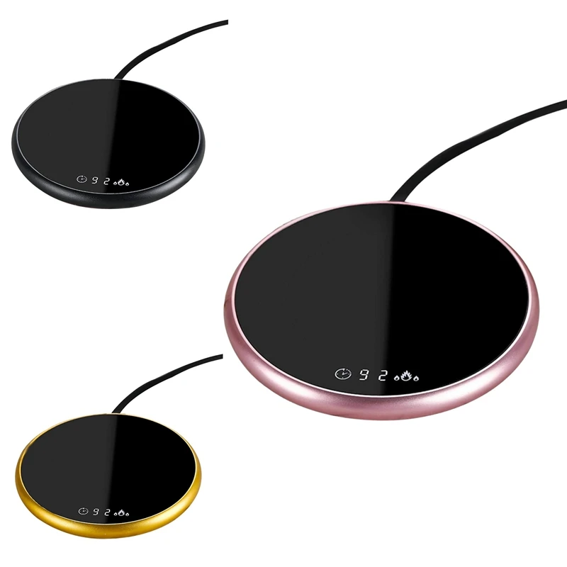 

Умная термостатическая мини-подставка с таймером, коврик для кружки с электрическим подогревом, подогреватель для кофе, молока, напитков