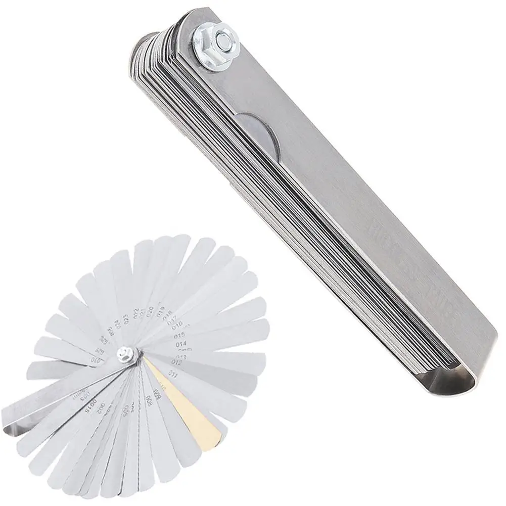 

32-Blades Guitar Feeler Gauge Imperial Metric Guitar String Height Tool Measuring Luthier Guitar Tools Repair Set Accessories