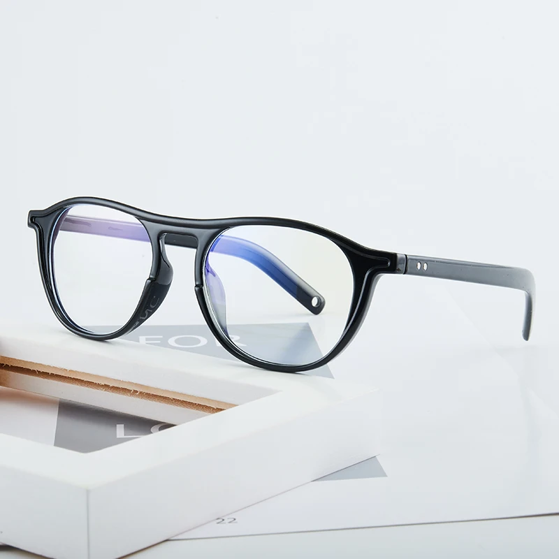 

Ретро антибликовыми свойствами светильник, очки в стиле авиатор с прозрачными Оправы для очков мобильный телефон игра Защита глаз очки оправа для оптических очков Oculos