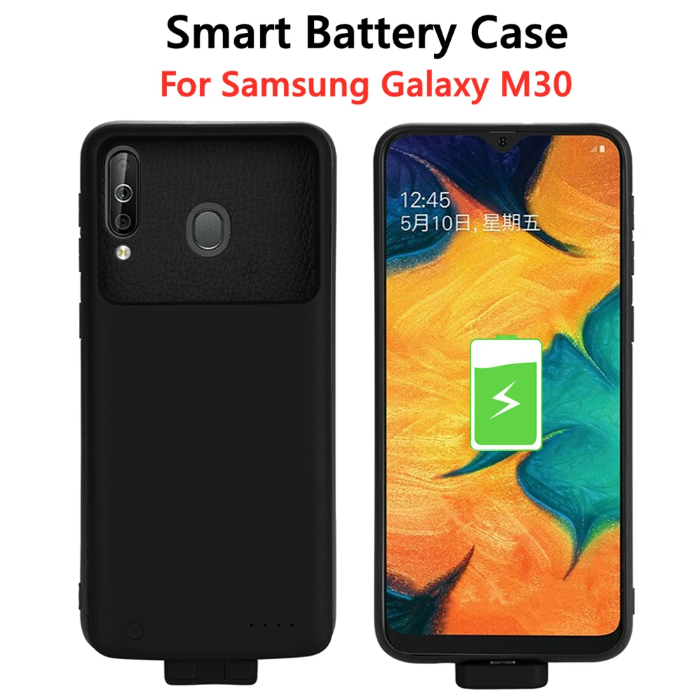 

Ударопрочные магнитные Чехлы для зарядки аккумуляторов для Samsung Galaxy M30, чехол для аккумулятора 5000 мАч, внешняя зарядка аккумулятора, чехол д...