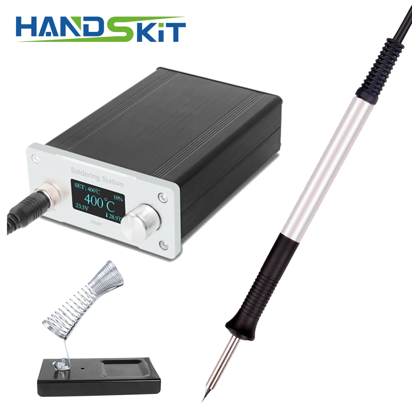 OLED station T12 90 Вт паяльная станция, печатная плата, цифровая паяльная станция, плата контроллера температуры, наборы для HAKKO 951 T12 ручка - Цвет: OLED station