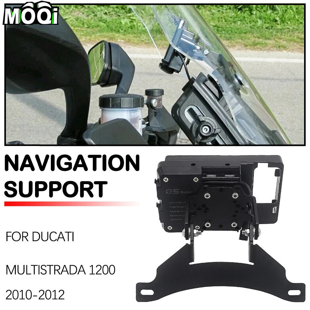 

Mobile Phone Navigation Bracket For Ducati Multistrada 1200 2010-2012 GPS Adapter Holder Navigation Support Phone Holder