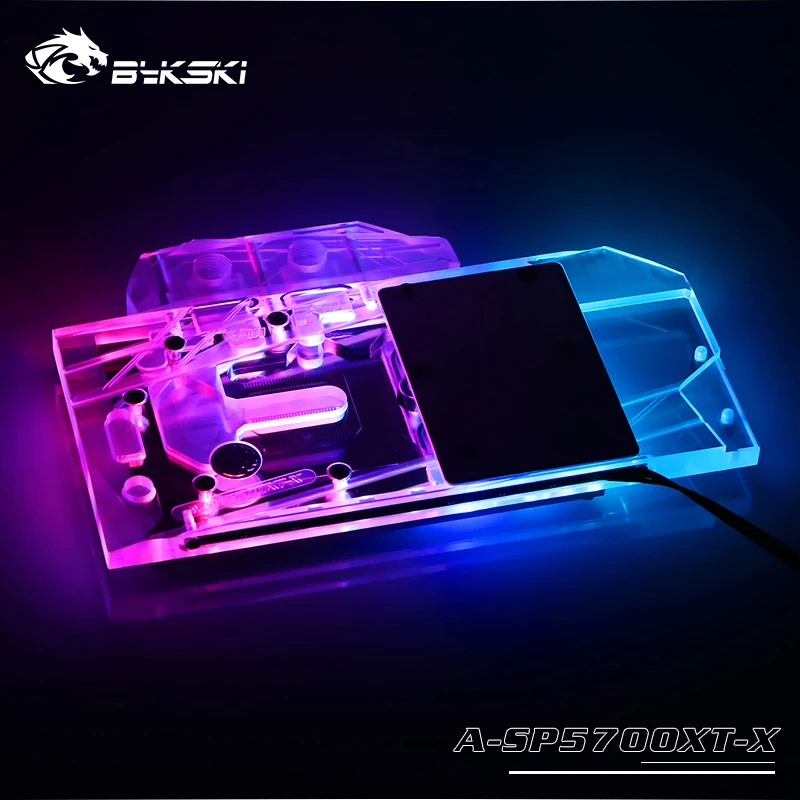 Блок водяного охлаждения Bykski GPU для MSI RX 5700 XT MECH/EVOKE, fit sapphire RX 5700 XT, для Dataland 5700xt red devil, A-SP5700XT-X