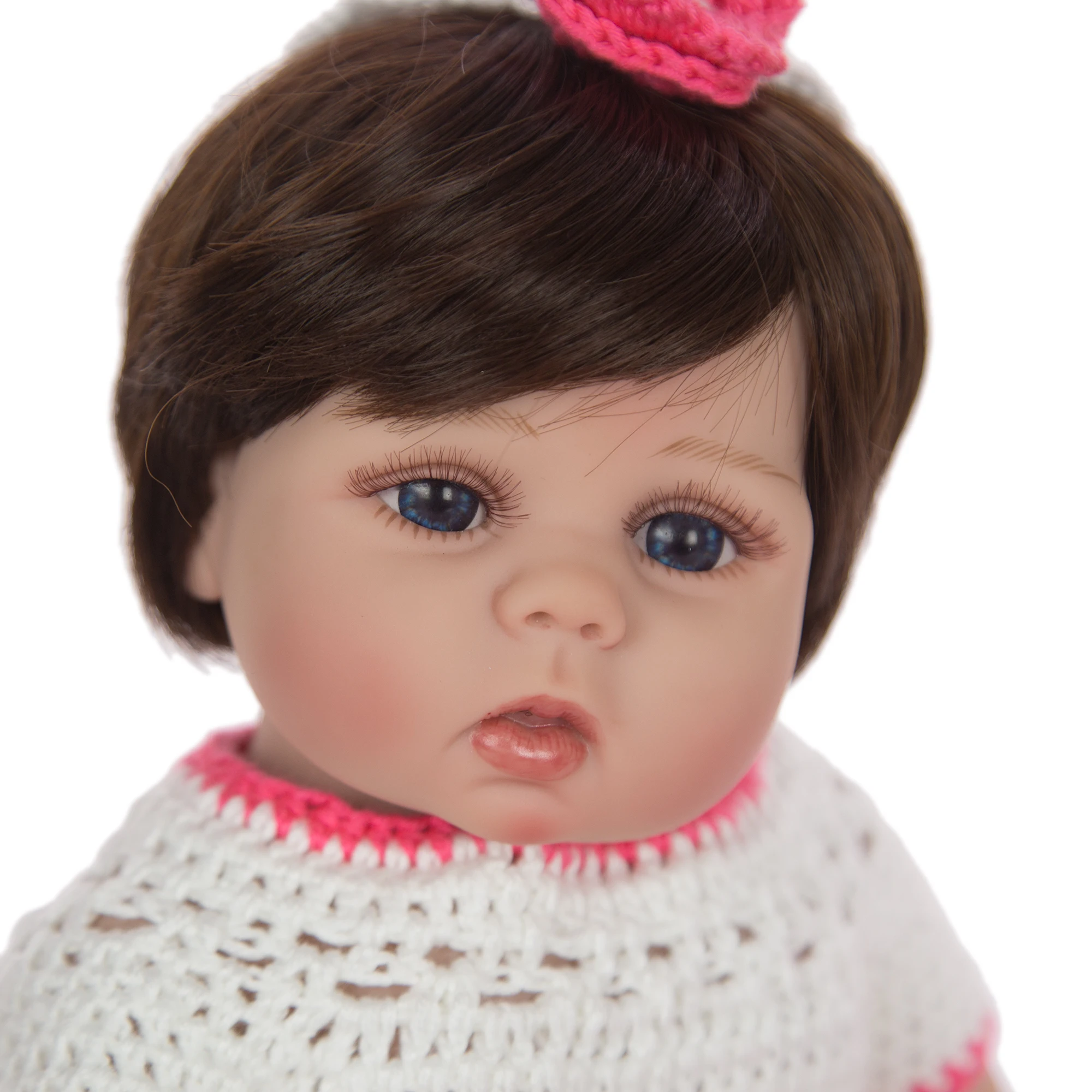 

New Design 49 cm Silicone Full Body Reborn Dolls Babies Lifelike Ethnic Doll Reborn Boneca Fake Doll For Sale Play Toys Can Bath
