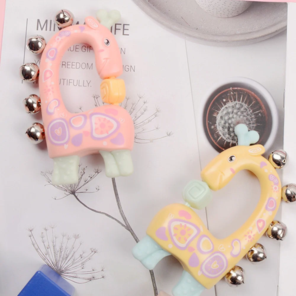 

Rattles Funny Handbells Newborn Rattles Baby Handbells Random Color