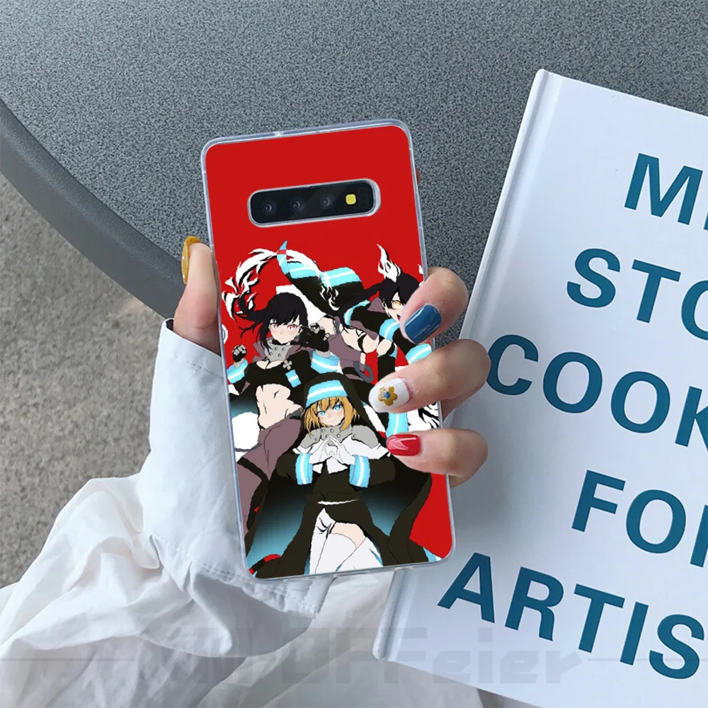 Чехол для телефона Reayou Fire Force из ТПУ корпус корпуса Samsung S10 Plus S9 S8 S8plus S7 S6 чехлы