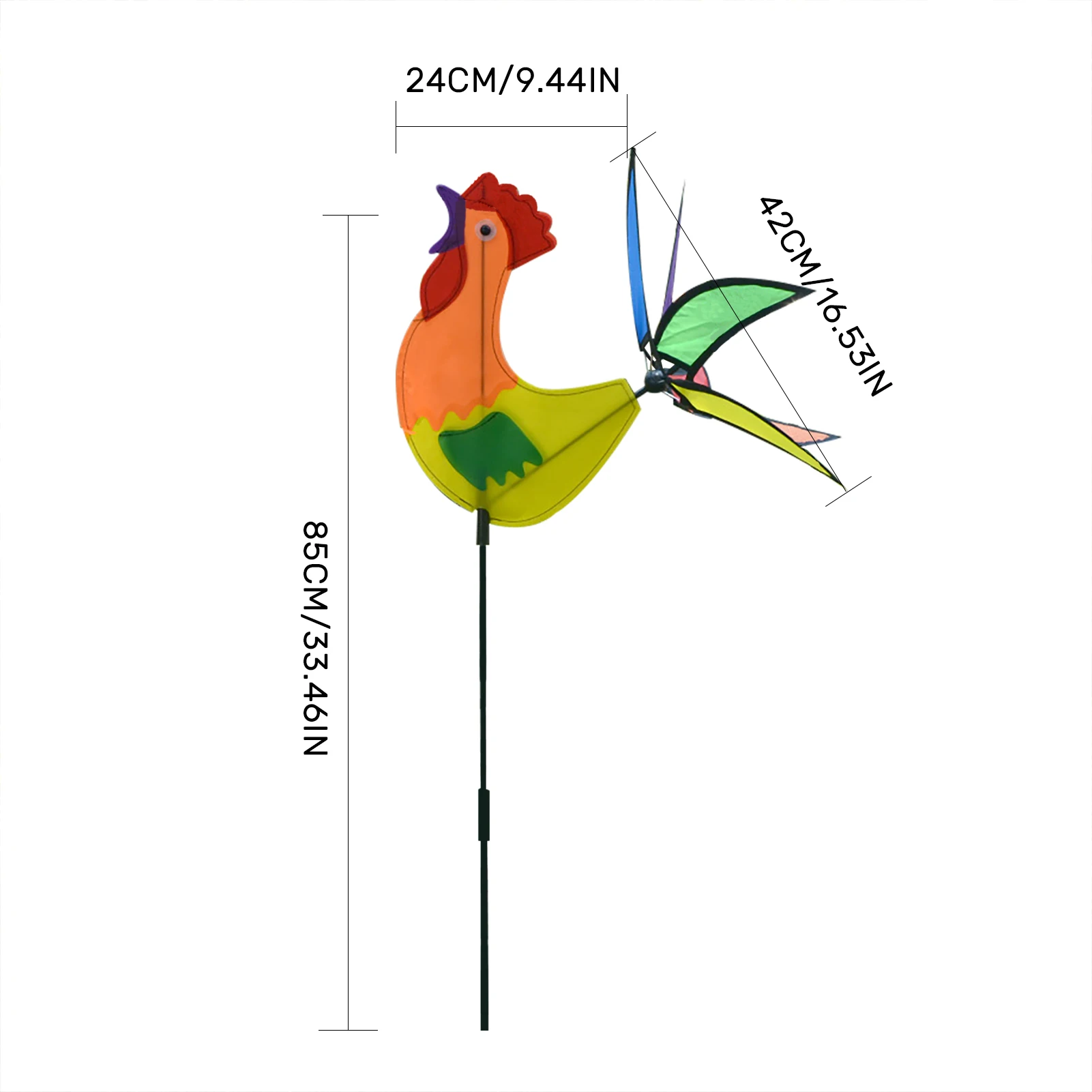 Приспособления для сада искусственный куриный попугай окрашенный узорами