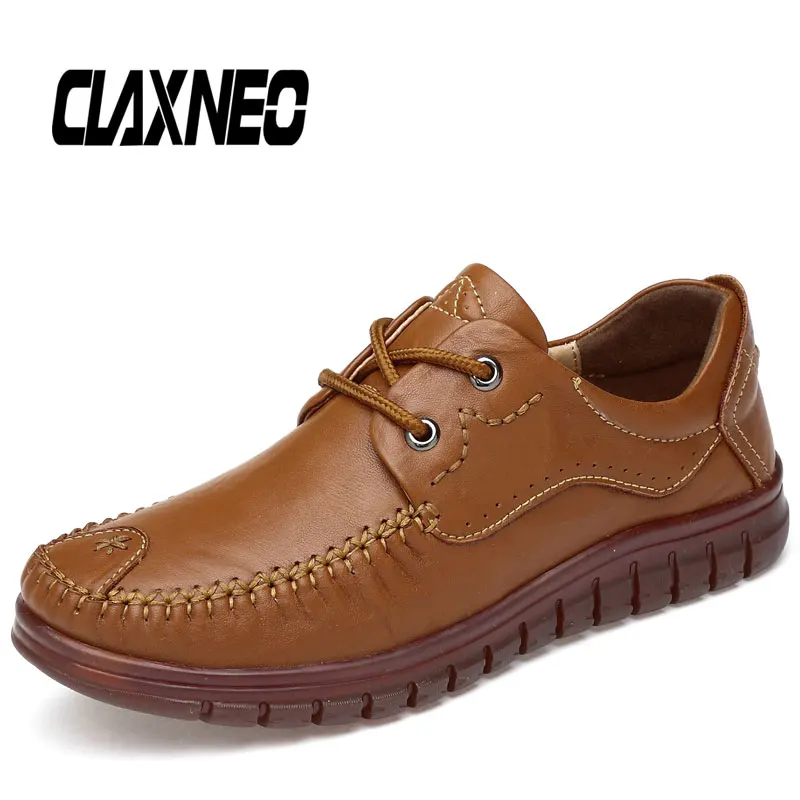 CLAXNEO Women Leather Shoes Genuine Autumn Ladys Shoe Designer vintage Retro Footwear Female Walking | Обувь