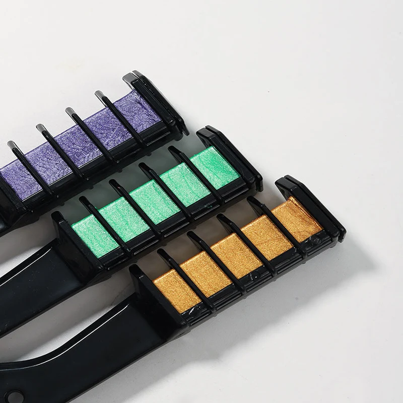 

6/8/10 Color Hair Chalk Matte Color Set Temporary Disposable Hair Dyeing Comb Fashion and Colorful Temporary Hair Chalk Comb