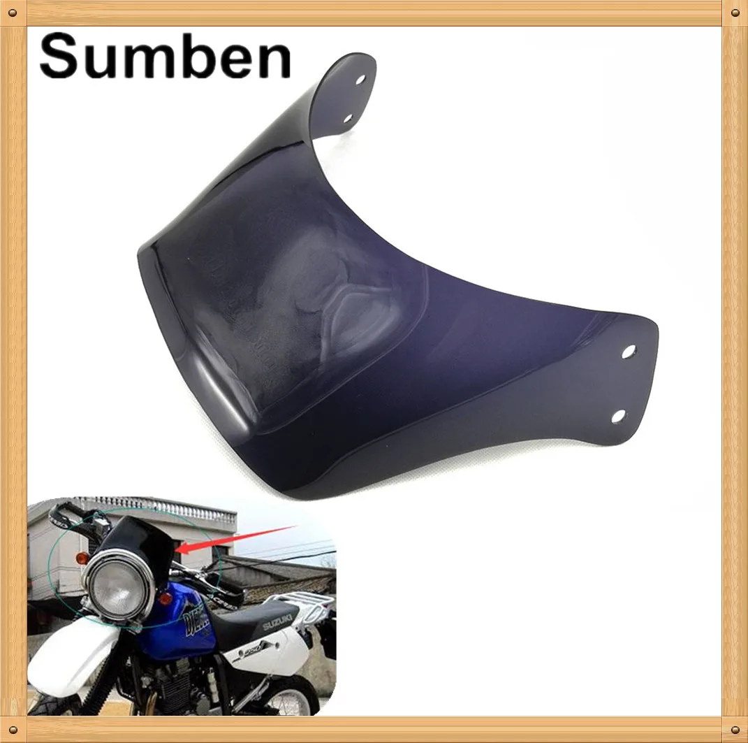 Ветровой экран на лобовое стекло мотоцикла для Suzuki DJEBEL250 DR250 DR DJEBEL 250 Черный