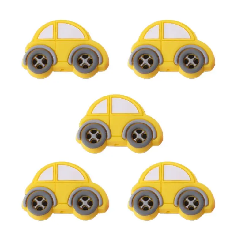 

5pcs Silicone Beads Baby Teething Toys Food Grade DIY Necklace Bracelet Pacifier Chain Silicone Teether BPA Free