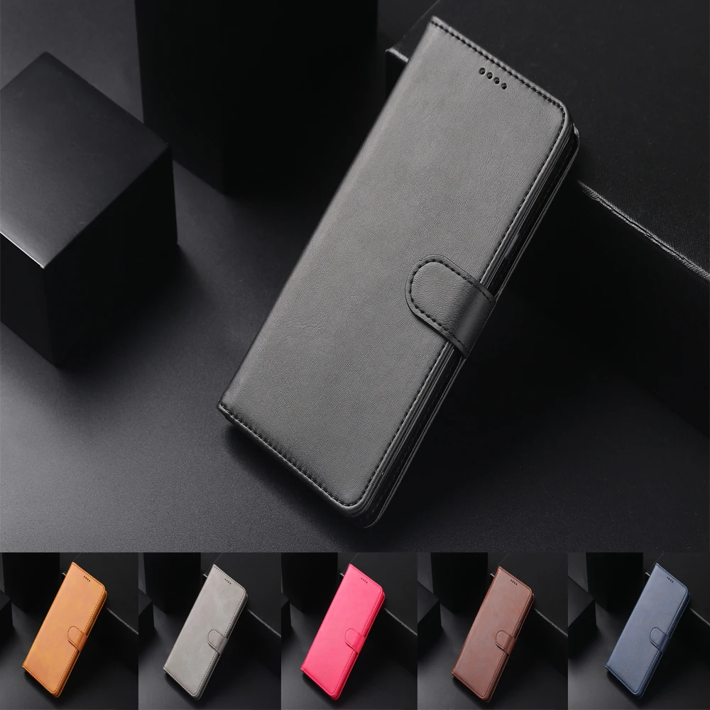 Кожаный чехол книжка с бумажником для samsung Galaxy S8 S9 S10 Plus S7 Edge S6 S10E 5G Оригинальный