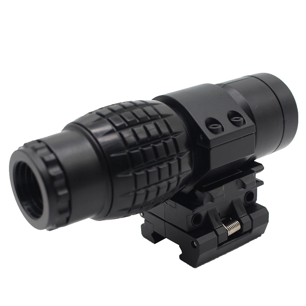 

Plastic 3x Magnifier Riflescope Magnifying Hunting Scope For Riflescopes Mount Fits Holographic And Reflex Sight For Convenient